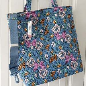 Floral Quilted Tote Bag